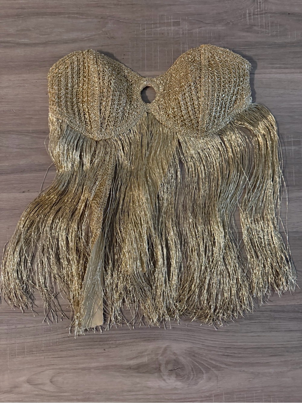 12th Tribe Moonbloom Gold Fringe Top Small - Picture 5 of 6